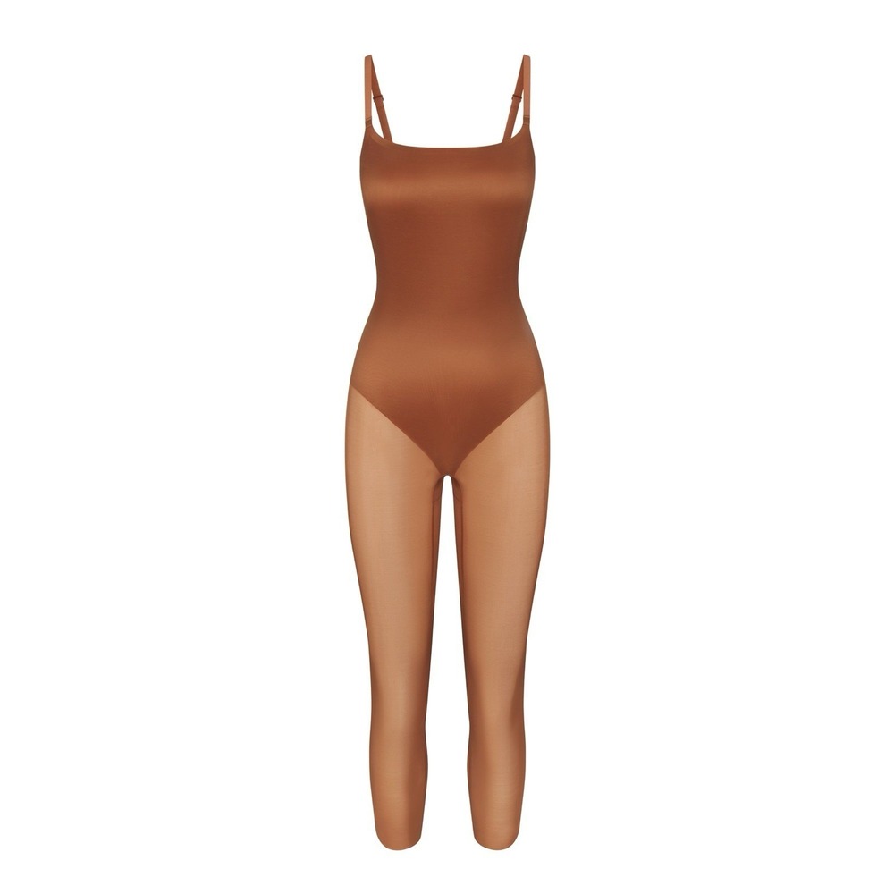 Skims Simply Bare Low Back Catsuit Bronze Shapewear BD-FUL-3341 Womens 2XL NEW